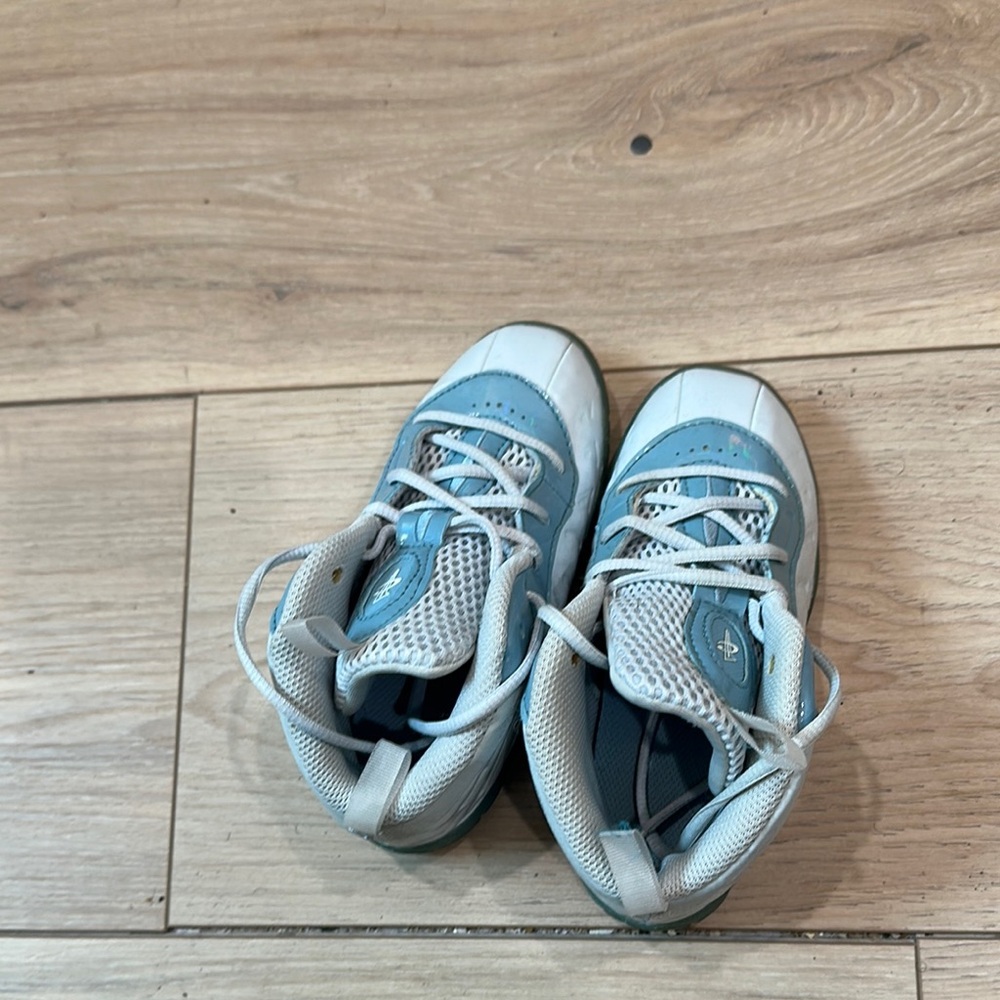 Kids Blue and White Sneakers